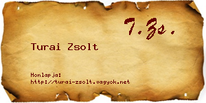 Turai Zsolt névjegykártya
